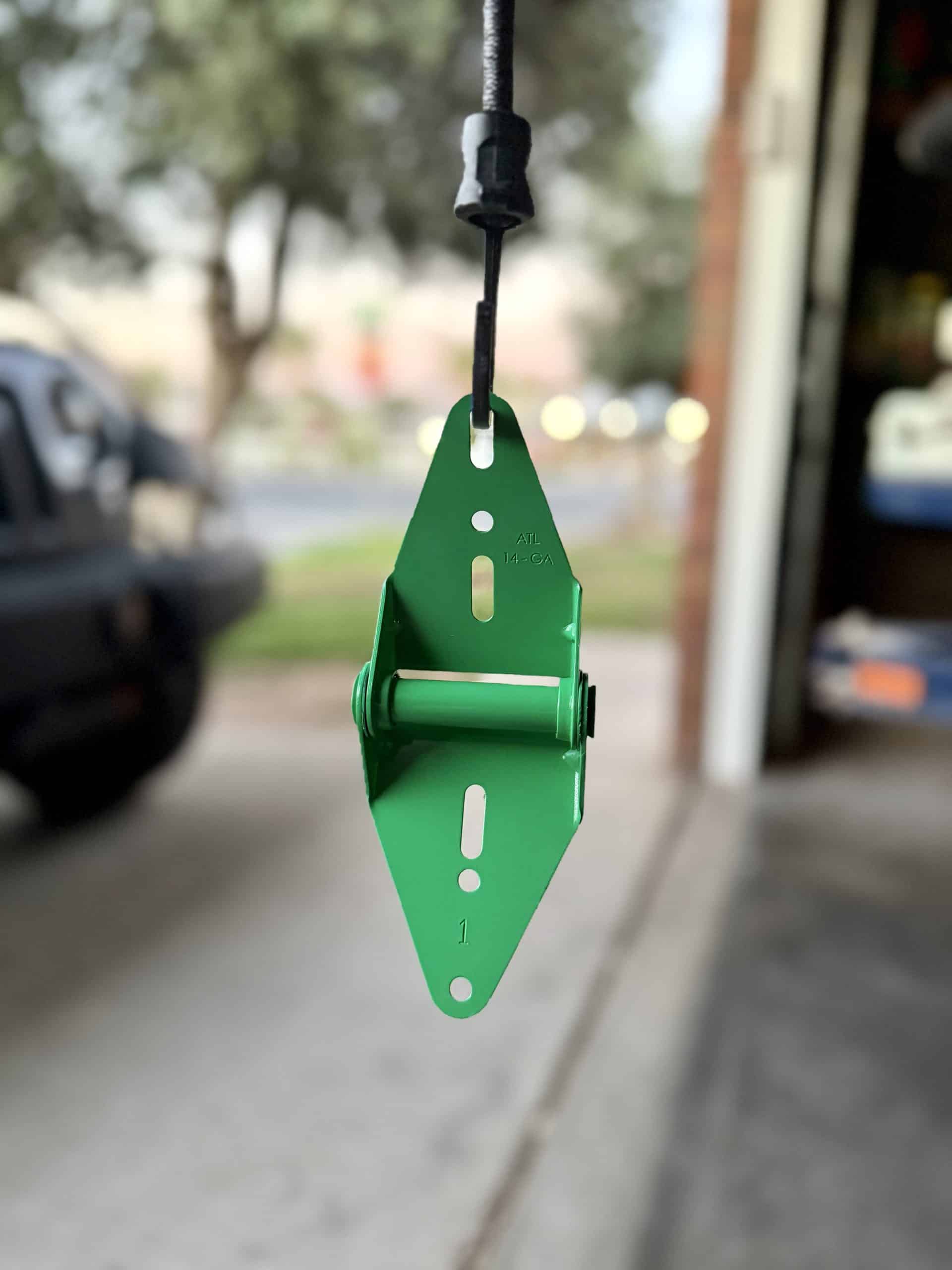 Green Power Coated Garage Door Hinge